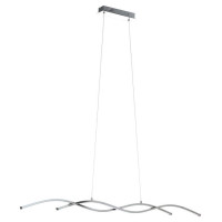 96104 Светодиод. подвес LASANA 2, 2х14W(LED), L1200, H1200, сталь, алюм., хром/пластик, белый