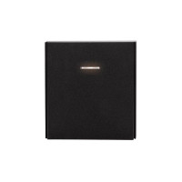 Выключатель STRONG 1 кл проходной (переключатель) с подсветкой 10А с/у антрацит KRANZ, KR-78-0716-5