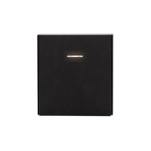 Выключатель STRONG 1 кл проходной (переключатель) с подсветкой 10А с/у антрацит KRANZ, KR-78-0716-5