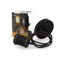 Светильник подвесной Gauss Decor PL021 черный E27, 1 м, 1/40, PL021