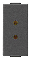 Vimar Розетка 2П 6A 24V SELV, карбон матовый, 09330.CM Vimar Розетка 2П 6A 24V SELV, карбон матовый, 09330.CM
