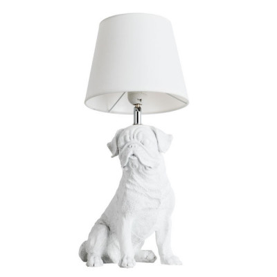 Arte Lamp BOBBY, Светильник настольный интерьерный, цвет арматуры - белый, цвет плафона/декора - БЕЛЫЙ, 1х40W E27, A1512LT-1WH