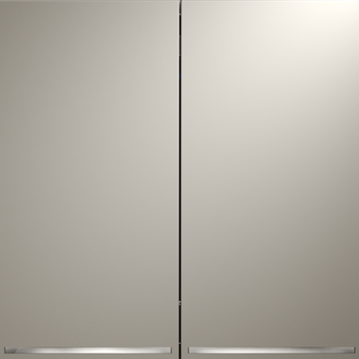 Выключатель встраиваемый VOLTUM S70 двухклавишный с подсветкой 10А, (кашемир), VLS020203