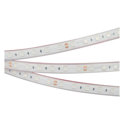 Светодиодная лента RTW 2-5000PGS 24V Yellow 2x (5060, 300 LED, LUX) (Arlight, 14.4 Вт/м, IP67), 014019