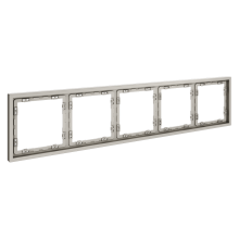 Рамка пластиковая VOLTUM S70 на 5 постов, (кашемир), VLS100503