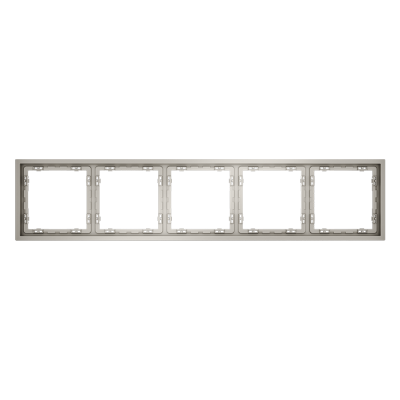 Рамка пластиковая VOLTUM S70 на 5 постов, (кашемир), VLS100503