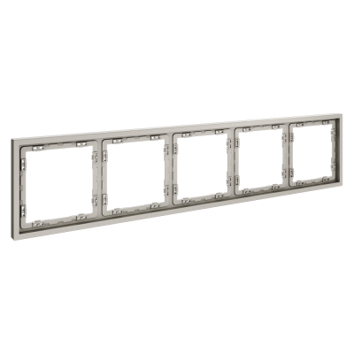 Рамка пластиковая VOLTUM S70 на 5 постов, (кашемир), VLS100503