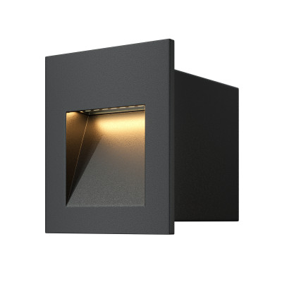 Maytoni Outdoor Черный Светильник встраиваемый, O038-L3B