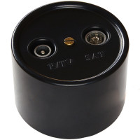 Bironi Розетка R/TV-SAT  оконечная, пластик, цвет Черный, B1-305-23