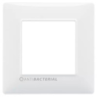 Vimar Накладка для 2 модулей с антибактериальным покрытием белая, 14642.AB.01