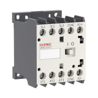 ДКС Миниконтактор YON DMC007 7A 3кВт AC3 3P кат. 110В DC 1НО, DMC007-3C10D110