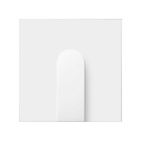 Simon 10002051-230 Накладка широкого вывода кабеля цвета белый матовый S100