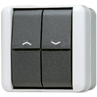 Выключатель управления жалюзи для накладного монтажа IP44, 809VW