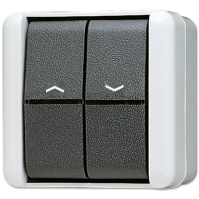 Выключатель управления жалюзи для накладного монтажа IP44, 809VW
