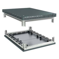 Крыша перфорированная и основание для IT корпусов CQE 800 x 800 RAL7011 (упак. 1шт), ДКС R5KTB88H50IT