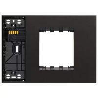 Vimar Суппорт XT на 3 модуля смешанный с накладкой черный, 32613.G