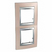 MGU66.004V.096 - UNICA TOP РАМКА 2-постовая, вертикальная, АЛЮМИНИЙ/ОНИКС