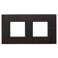 MGU68.004.7P2 - UNICA CLASS РАМКА 2-постовая, ТЕМНАЯ КОЖА