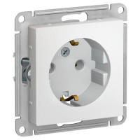 IRIDIUM Розетка с заземляющим контактом, 250 В, 16 А, винтовой зажим. Цвет белый , M0101