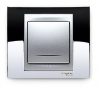 Schneider Electric Schneider Electric Выключатель 1-клавишный, с подсветкой,  серия UNICA Schneider Electric Schneider Electric Выключатель 1-клавишный, с подсветкой,  серия UNICA