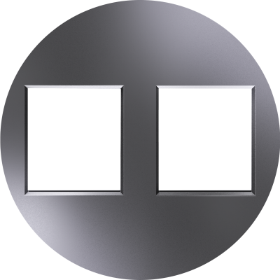 Donel D16 сталь накладка 2-я для розеток RJ45,TV,SAT, DO86937