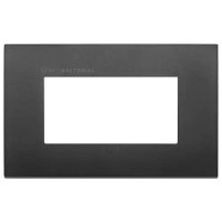 Vimar Накладка Classic 4 мод., с антибактериальным покрытием, черная, 19654.AB.71