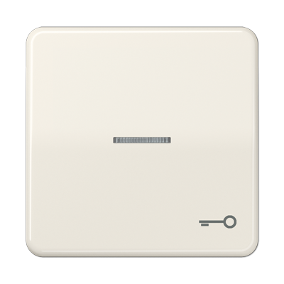 Клавиша с окошком и символом "ключ" для выключателей с подсветкой; слоновая кость, CD590KO5T