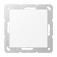 Крышка без отверстий с суппортом; термопласт; белый матовый; A500, A594-0WWM Крышка без отверстий с суппортом; термопласт; белый матовый; A500, A594-0WWM
