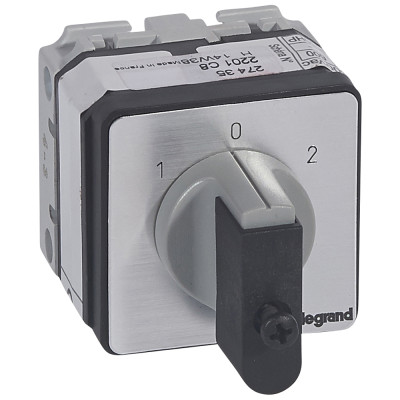 Legrand Переключатель на 2 направления - с положением ''0'', 45° - PR 17 - 1П - 2 контакта - крепление на дверце, 027435