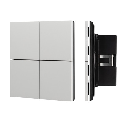 INTELLIGENT ARLIGHT Кнопочная панель KNX-304-23-IN Silver (BUS, Frameless) (IARL, IP20 Металл, 2 года), 039662