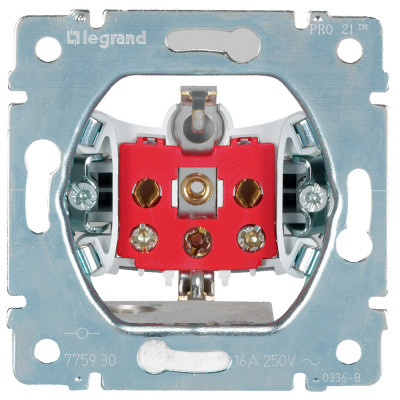 Legrand Розетка - Galea Life - немецкий стандарт - 2К+3 - с механической блокировкой - винтовые клеммы, 775930