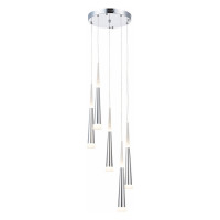 Evoluce SLE200113-05 Светильник подвесной Хром/Хром, Белый LED 5*7W 4000K