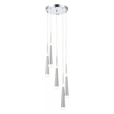 Evoluce SLE200113-05 Светильник подвесной Хром/Хром, Белый LED 5*7W 4000K