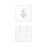 Kрышка для электрической розетки для бритв арт.: SO7522EINS; термопласт; белый, SOA7522BFWWPL