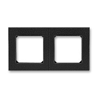 3901H-A05020 63W - Рамка ABB Levit 2 поста антрацит / дымчатый чёрный - 2CHH015020A6063