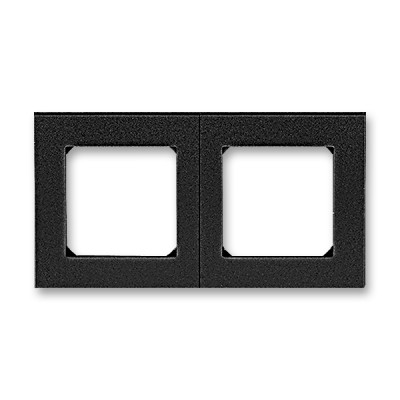 3901H-A05020 63W - Рамка ABB Levit 2 поста антрацит / дымчатый чёрный - 2CHH015020A6063