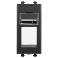 4412201 - ДКС Адаптер для Keystone, "Avanti", "Черный матовый", 1 модуль