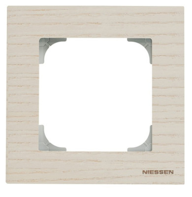 2CLA857100A2001 - Abb NIE Рамка 1-постовая, серия SKY, цвет дерево "белый ясень", ABB