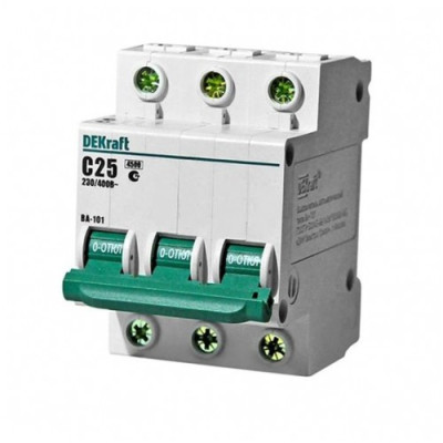 12091DEK - Авт. выкл. 3Р 20А х-ка C ВА-103 6кА, Schneider Electric