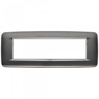 20687.C15 - Vimar Накладка с закруглениями для 7 модулей антрацит матовый
