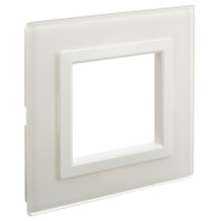 4400822 - ДКС Рамка из натурального стекла,  "Avanti", белая, 1 пост