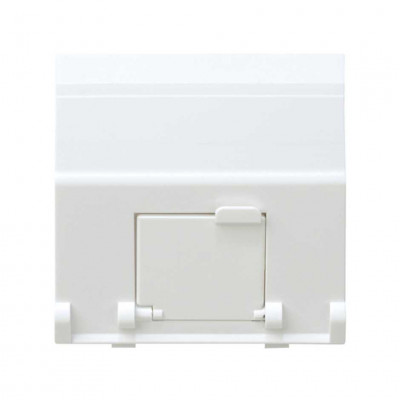 Simon S27 Адаптер на 1хRJ45(12) 75528-, 75540-, 75541-, 75544-39, 75542-30, наклон., широкий, бел., 27081-35
