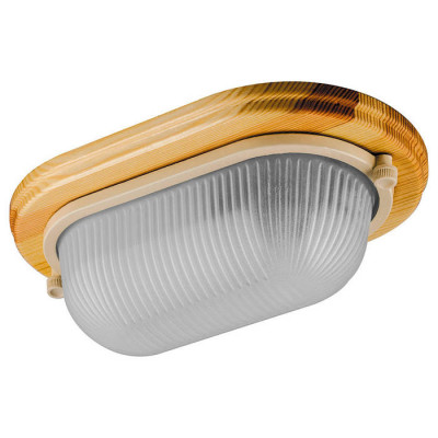 Светильник накладной IP54 , 220V 60Вт  Е27,дерево,клен, овал НБО 04-60-011, 11571, Feron 11571