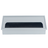 Donel Кабельный громмет (лючок) в стол, 160*80мм, цвет: серебро, DCGR16080S Donel Кабельный громмет (лючок) в стол, 160*80мм, цвет: серебро, DCGR16080S