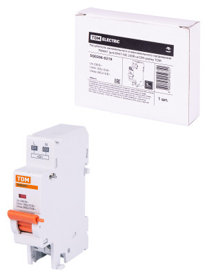 Расцепитель минимального и максимального напряжения РММ47 (для ВА47-60) 230В на DIN-рейку TDM Electric, SQ0206-0219