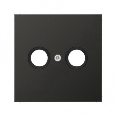 Крышка для телевизионной розетки; термопласт; черный матовый, EP561BFPLTVSWM
