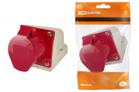 Розетка 115 стационарная 3Р+РЕ+N 16А 380В IP44 TDM Electric, SQ0602-0003