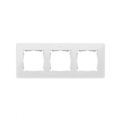 Simon 8200630-200 S82Detail Рамка 3-ная,  чёрный - белая