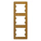 GLOSSA 3-постовая РАМКА, вертикальная, ДЕРЕВО ДУБ