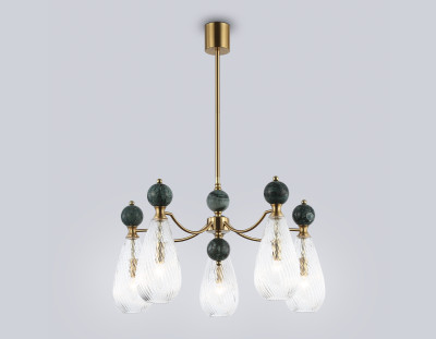 Потолочный светильник с мрамором E14*5, AMBRELLA LIGHT, LH53292